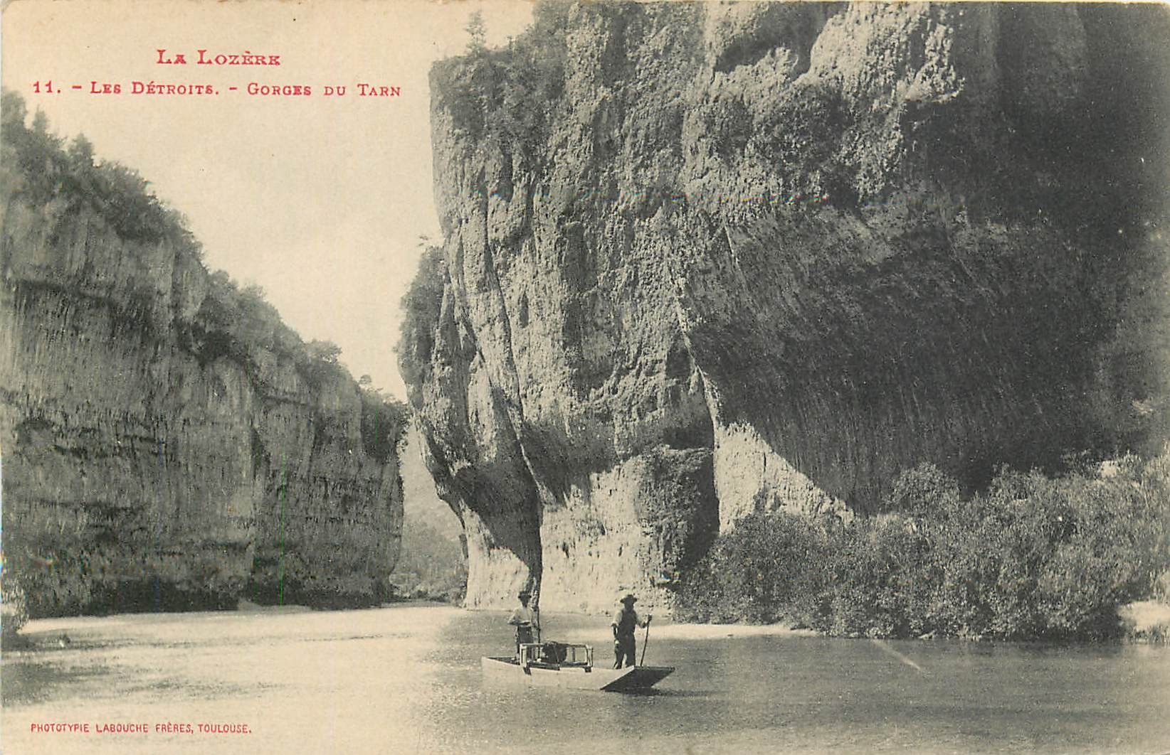 Les Détroits - Gorges du Tarn — La Lozère — Phototypie Labouche Frères, Toulouse