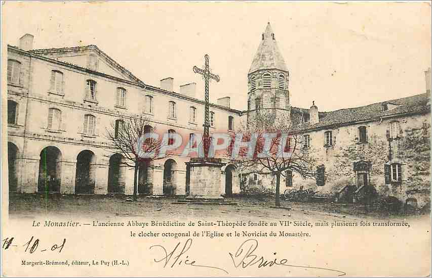 CPA Le Monastier L'Ancienne Abbaye Benedictine de Saint Theopede fondee au VII Siecle 