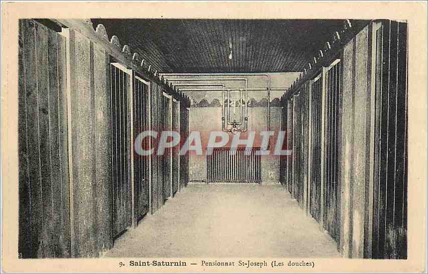 CPA Saint Saturnin Pensionnat St Joseph Les douches 