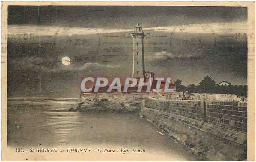 CPA St Georges de Didonne Le Phare Effet de nuit 