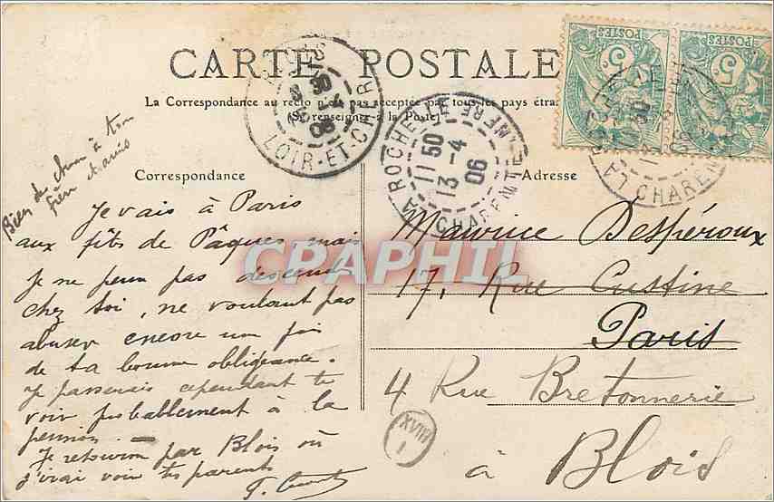 La Rochelle - Hôtel de Ville (Façade) — éditeur anonyme, n° 24 — Rückseite