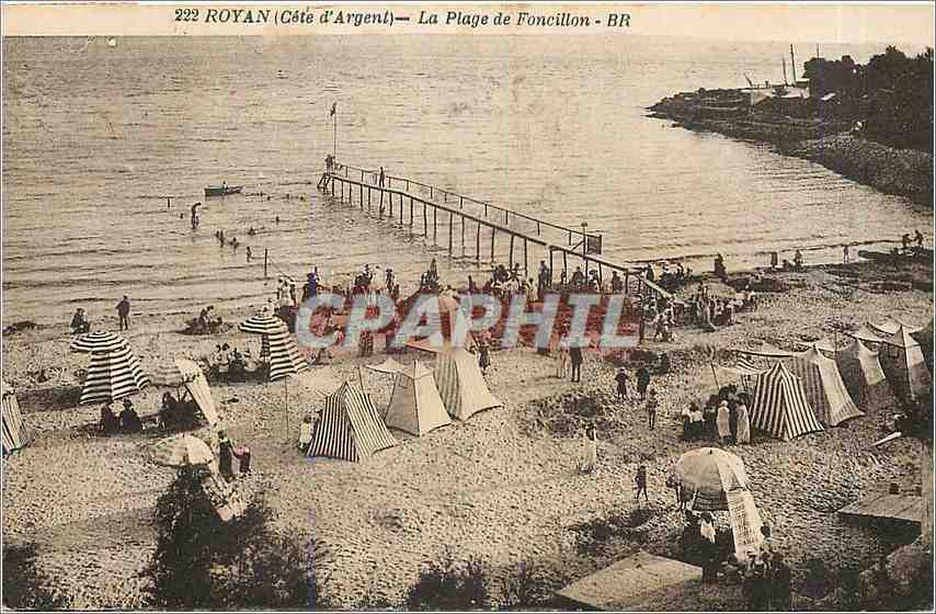 CPA Royan Cote d'Argent La Plage de Foncillon 