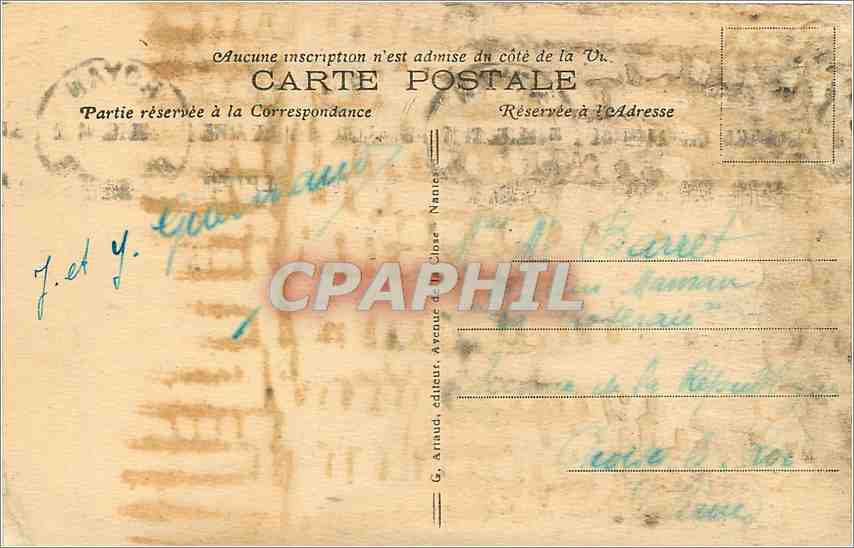 CPA Cote d'Argent Royan La Grande Conche et les deux Jetees  — Back