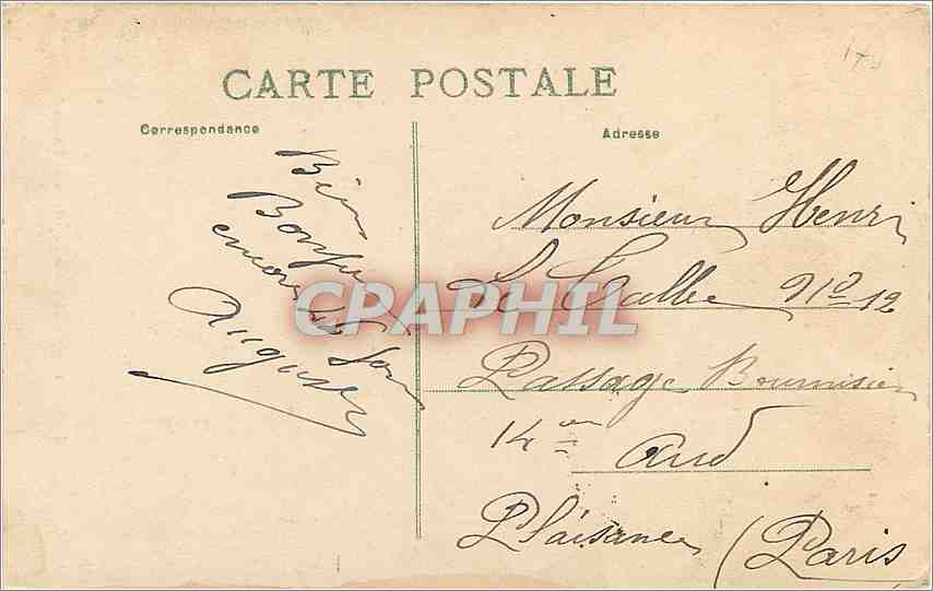 CPA Rochefort sur Mer Porte de l'Arsenal  — Rückseite