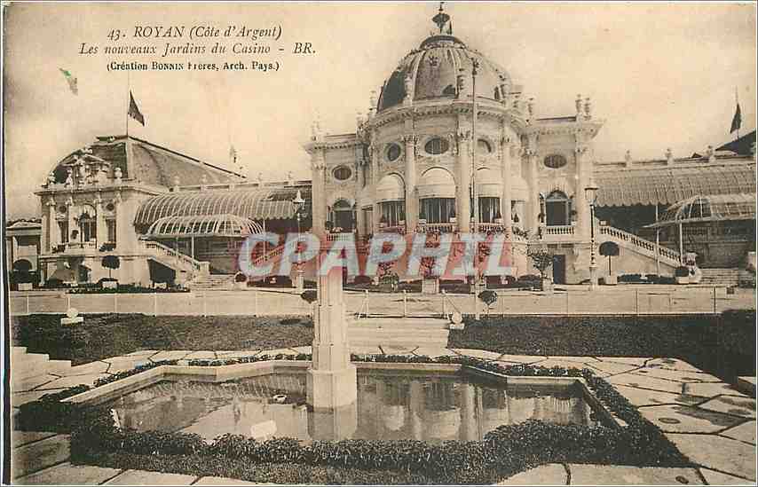 Royan (Côte d'Argent) — Les nouveaux Jardins du Casino — Création Bonnix Frères, Arch. Pays.