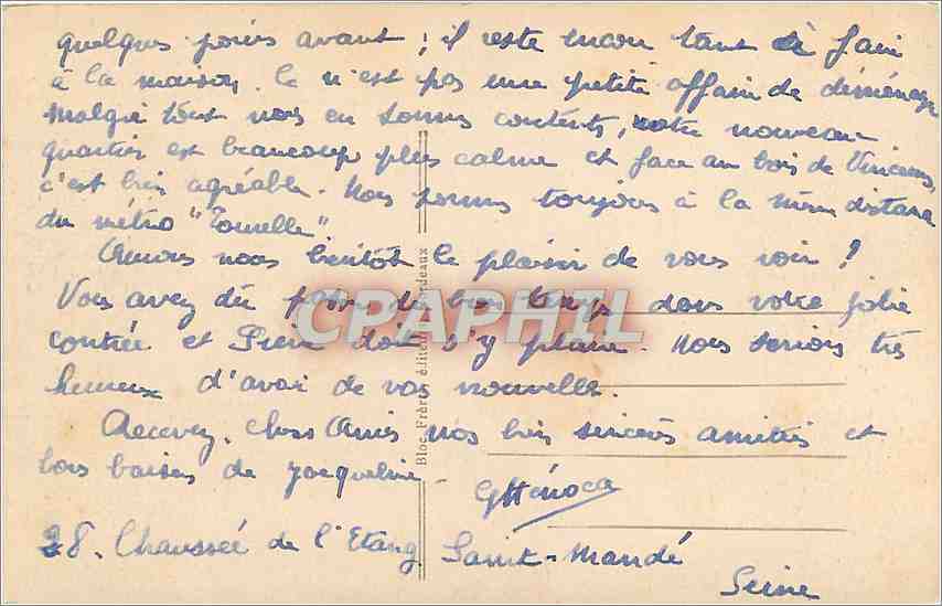 Royan (Côte d'Argent) — Les nouveaux Jardins du Casino — Création Bonnix Frères, Arch. Pays. — Rückseite