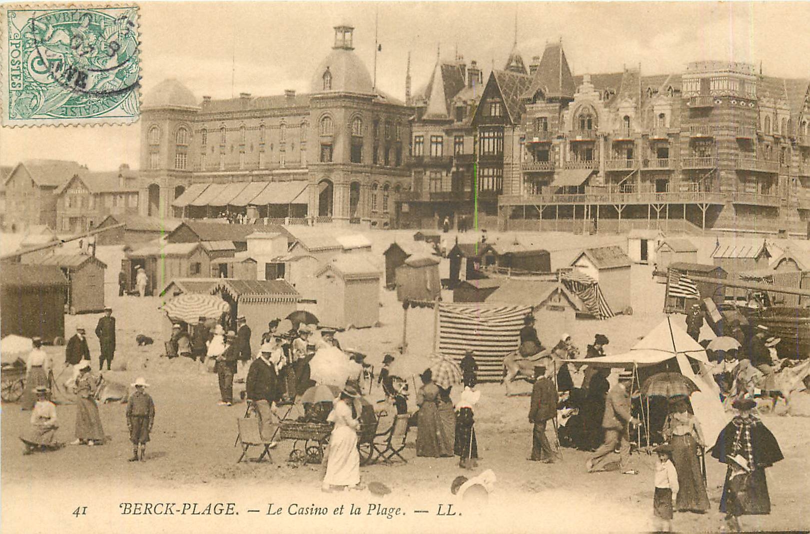 CPA Berck Plage Le Casino et la Plage 
