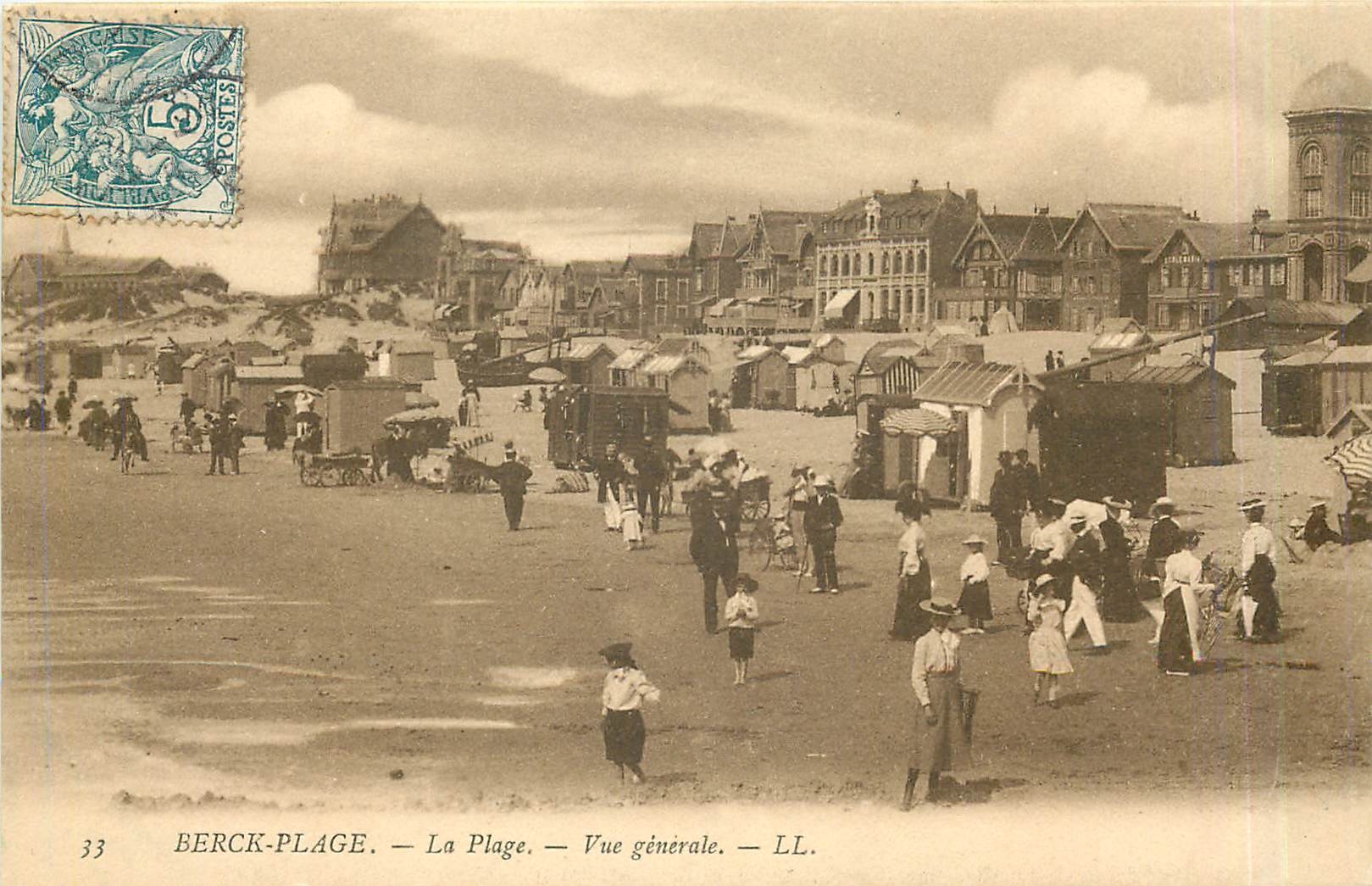 CPA Berck Plage La Plage Vue generale 