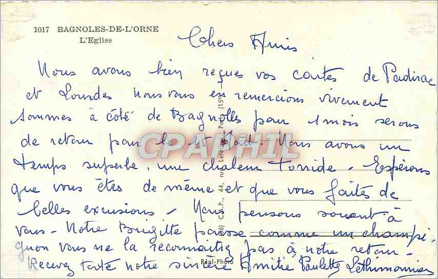 Bagnolles-de-l'Orne — L'Église — Cap — Rückseite