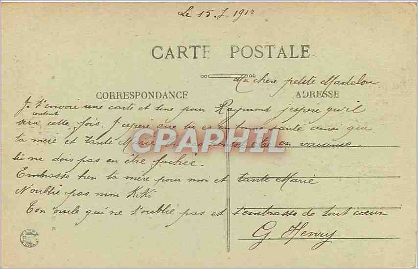 Surroundings of Saint-Étienne — The Access Corridor at the Foot of the Dam — Edit. M. M. n° 227 — Back