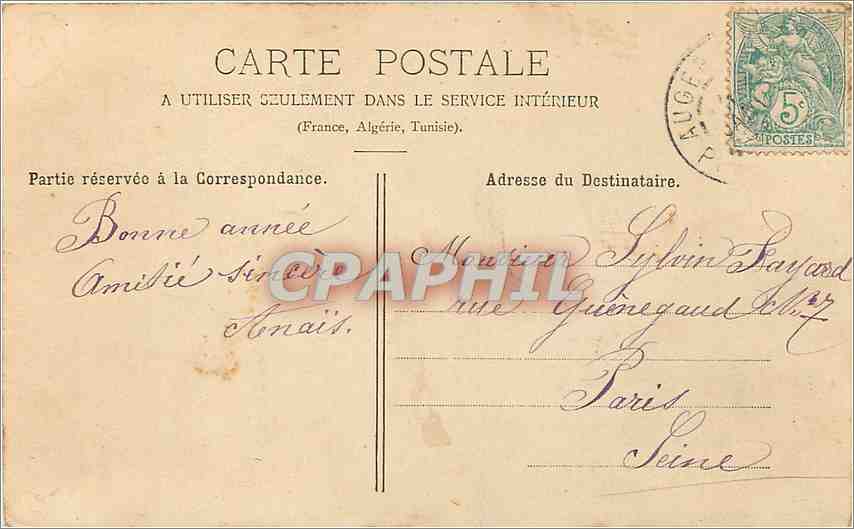 CPA Auvergne Courpiere La Dore le Pont du Chemin de Fer  — Verso