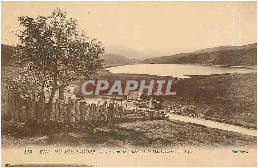 CPA Env du Mont Dore Le Lac de Guery et le Mont Dore 