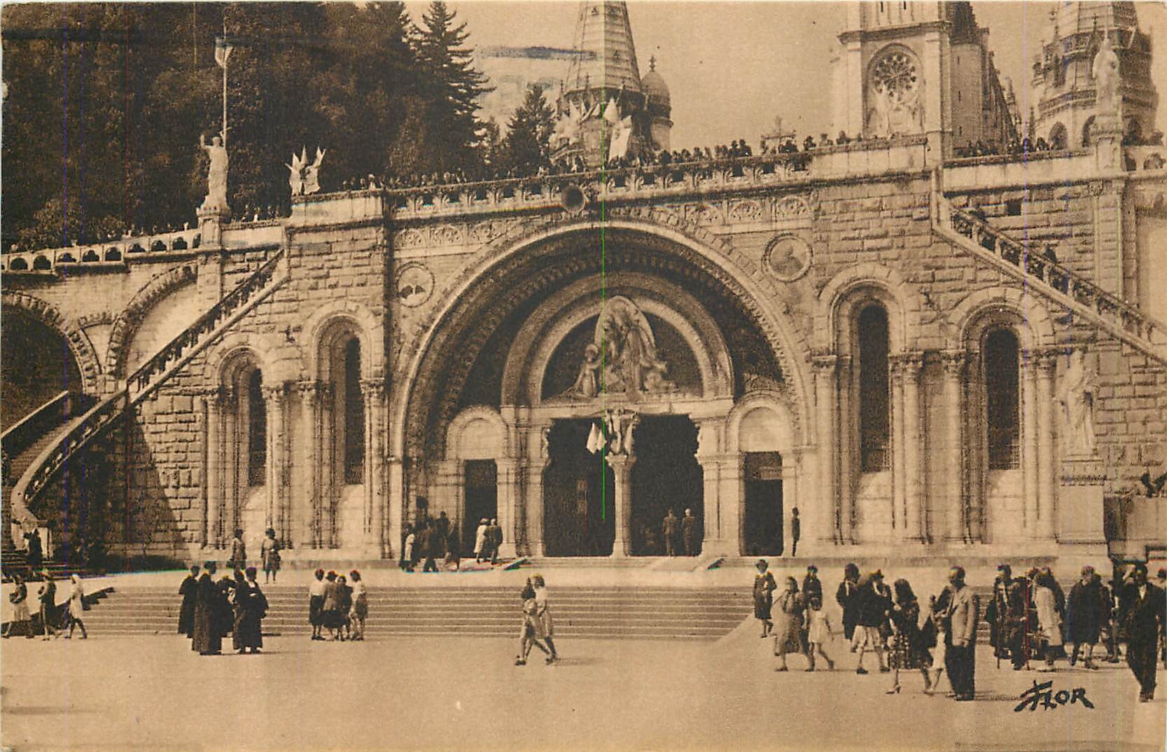 CPA Lourdes Le Sanctuaire du Rosaire 