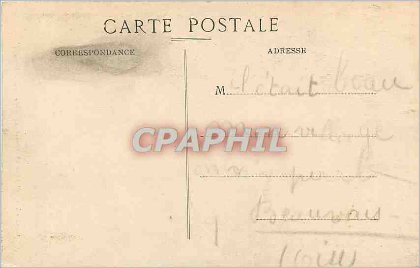 CPA Cauterets Htes Pyr Le Pont d'Espagne  — Rückseite
