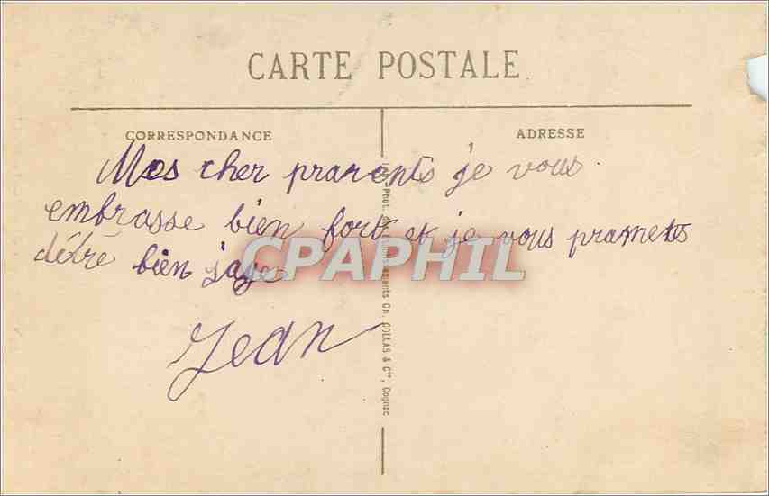 CPA Cauterets Htes Pyr Le Pont d'Espagne  — Rückseite