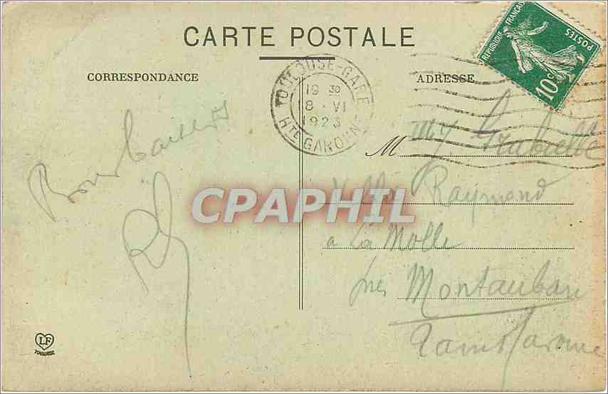 CPA Les Hautes Pyrenees Cauterets Vue generale de Malhourat et la Railliere  — Rückseite