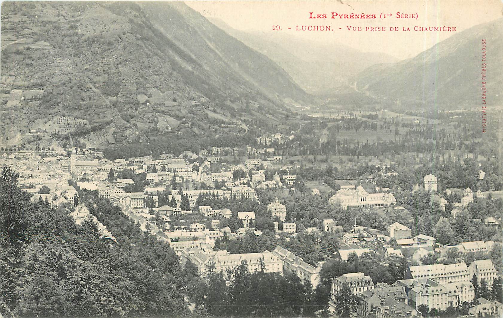 CPA Les Pyrenees Luchon Vue prise de la Chaumiere 