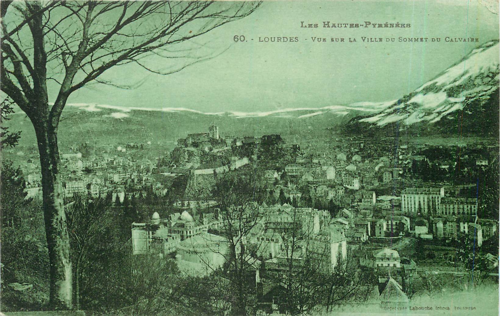 CPA Lourdes Vue de La Ville du Sommet du Calvaire 