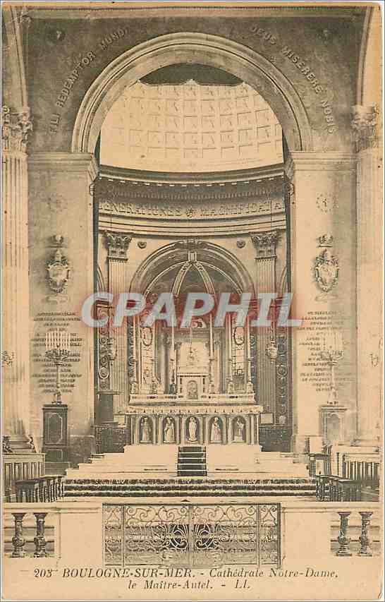 Boulogne-sur-Mer - Cathédrale Notre-Dame, le Maître-autel