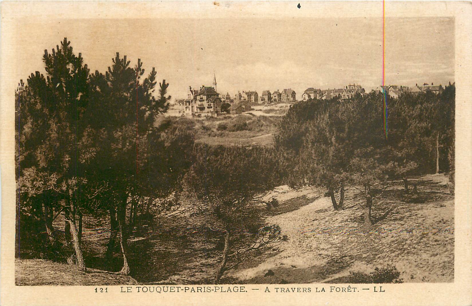 CPA Le Touquet Paris Place A Travers La Foret 