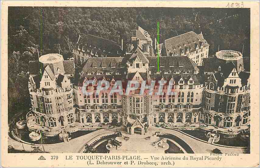 CPA Le Touquet Paris Plage Vue Aerienne du Royal Picardy 