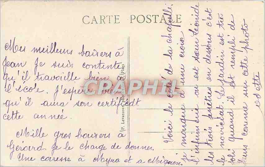 CPA Briouze Orne Chapelle de la Communaut  — Rückseite