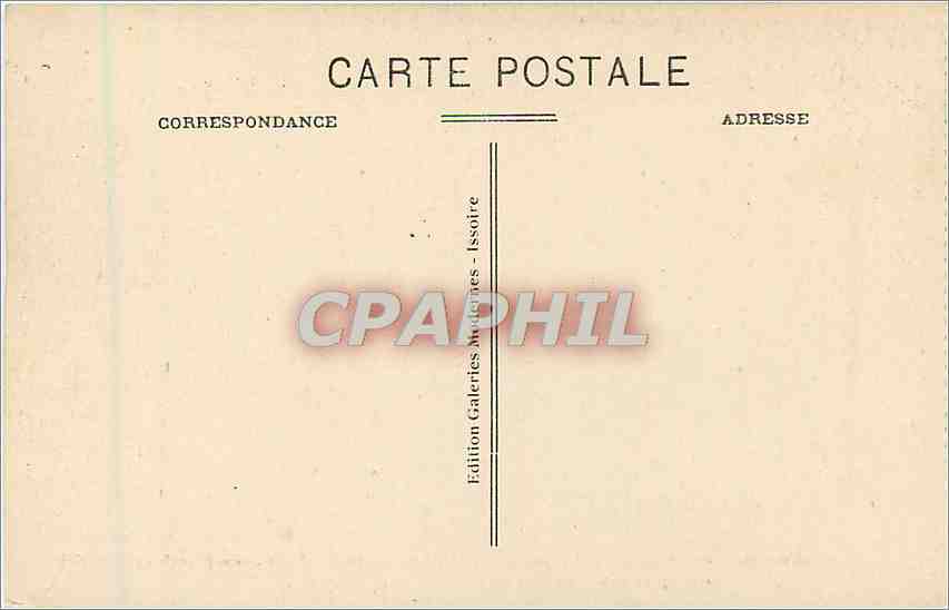 St-Nectaire — Saison thermale (15 mai, 30 septembre) — Quelques Villas au pied du Puy d'Eraigne (alt. 895 m.) — Édition Galeries Moderne - Issoire — Rückseite