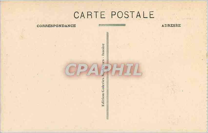 CPA St Nectaire Ce que l'on voit du Puy de Boissieres Le Rocher  — Rückseite