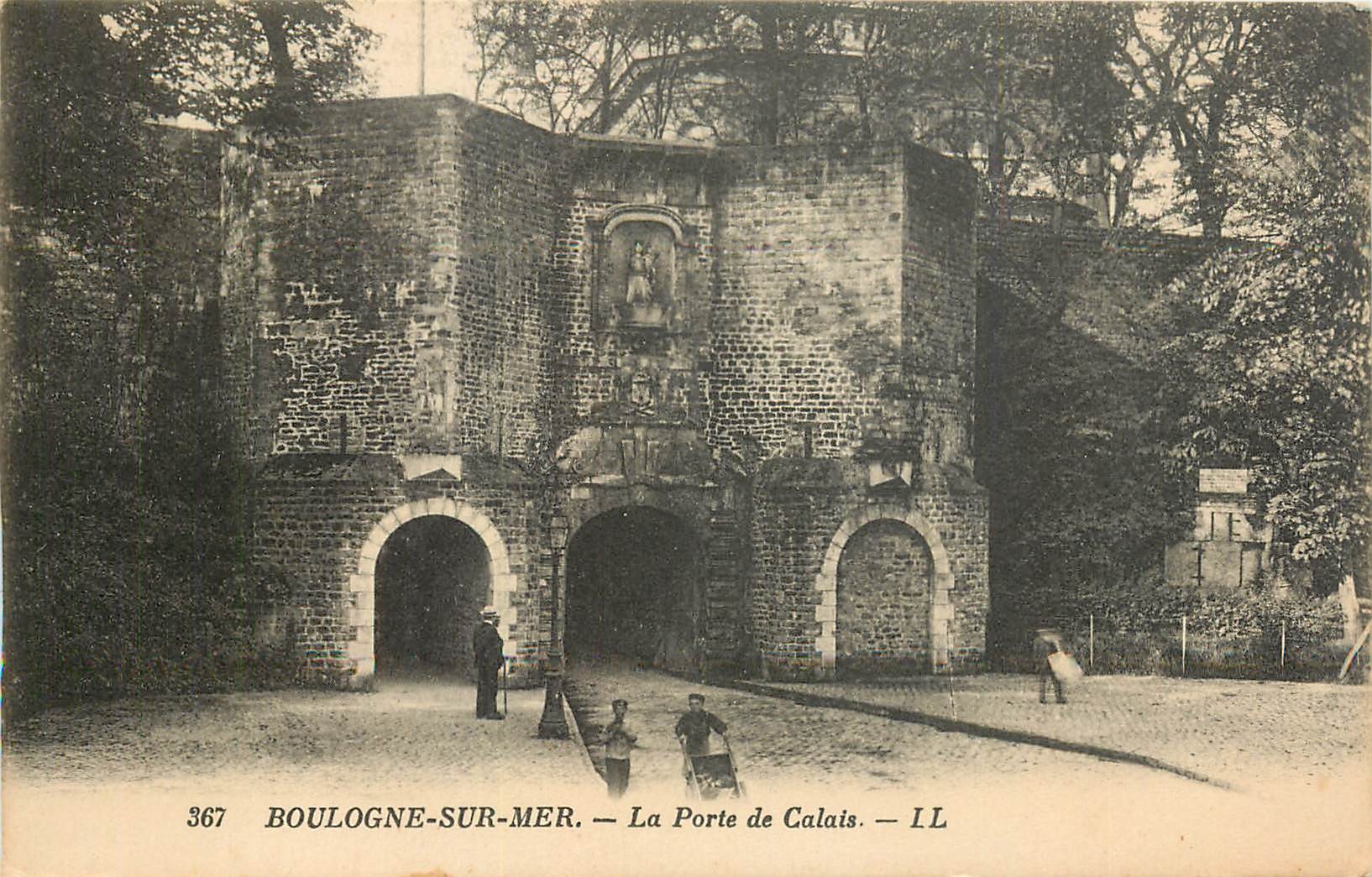 CPA Boulogne sur Mer La Porte de Calais 