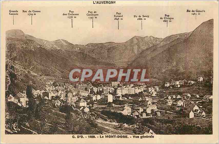 CPA Le Mont Dore Vue generale 