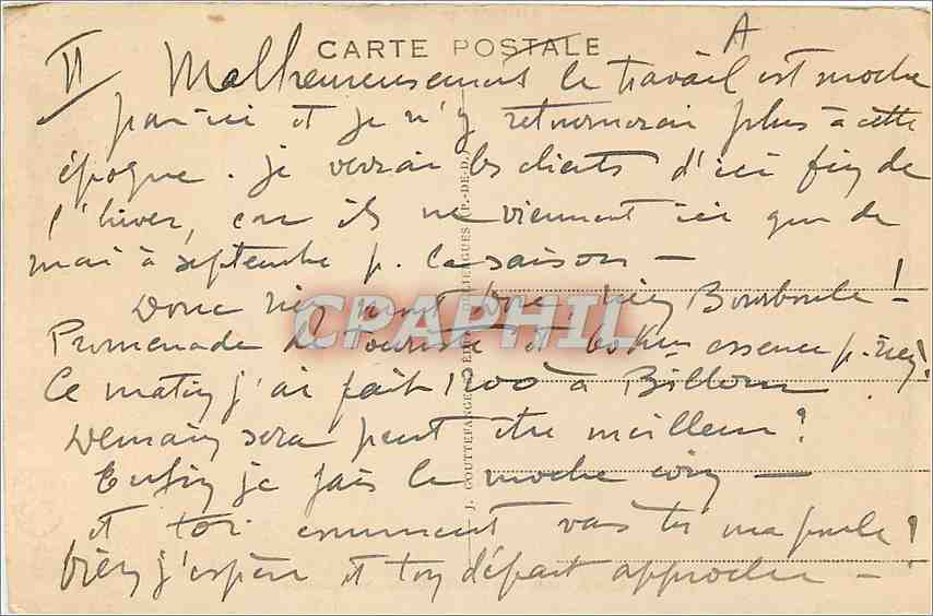 CPA Le Mont Dore Vue generale  — Verso