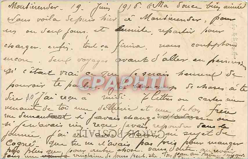 CPA Clermont Ferrand Entree de l'Eglise ND du Port  — Rückseite