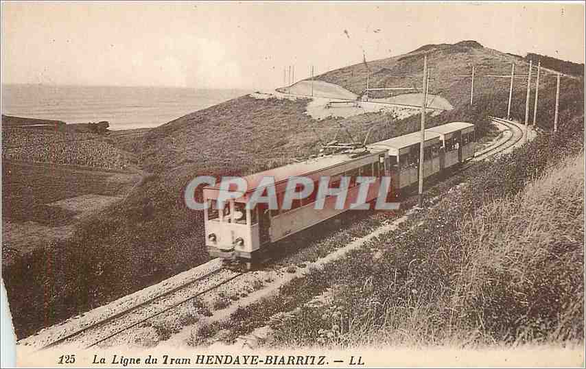 Die Tramlinie HENDAYE-BIARRITZ — LL — Verlag: LÉTY ET NEURDEN RÉUNIS