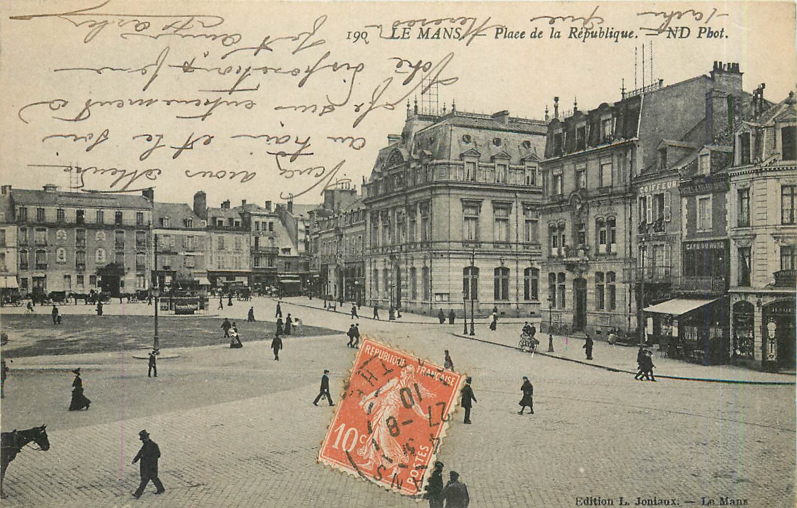 CPA Le Mans Place de la Republique 