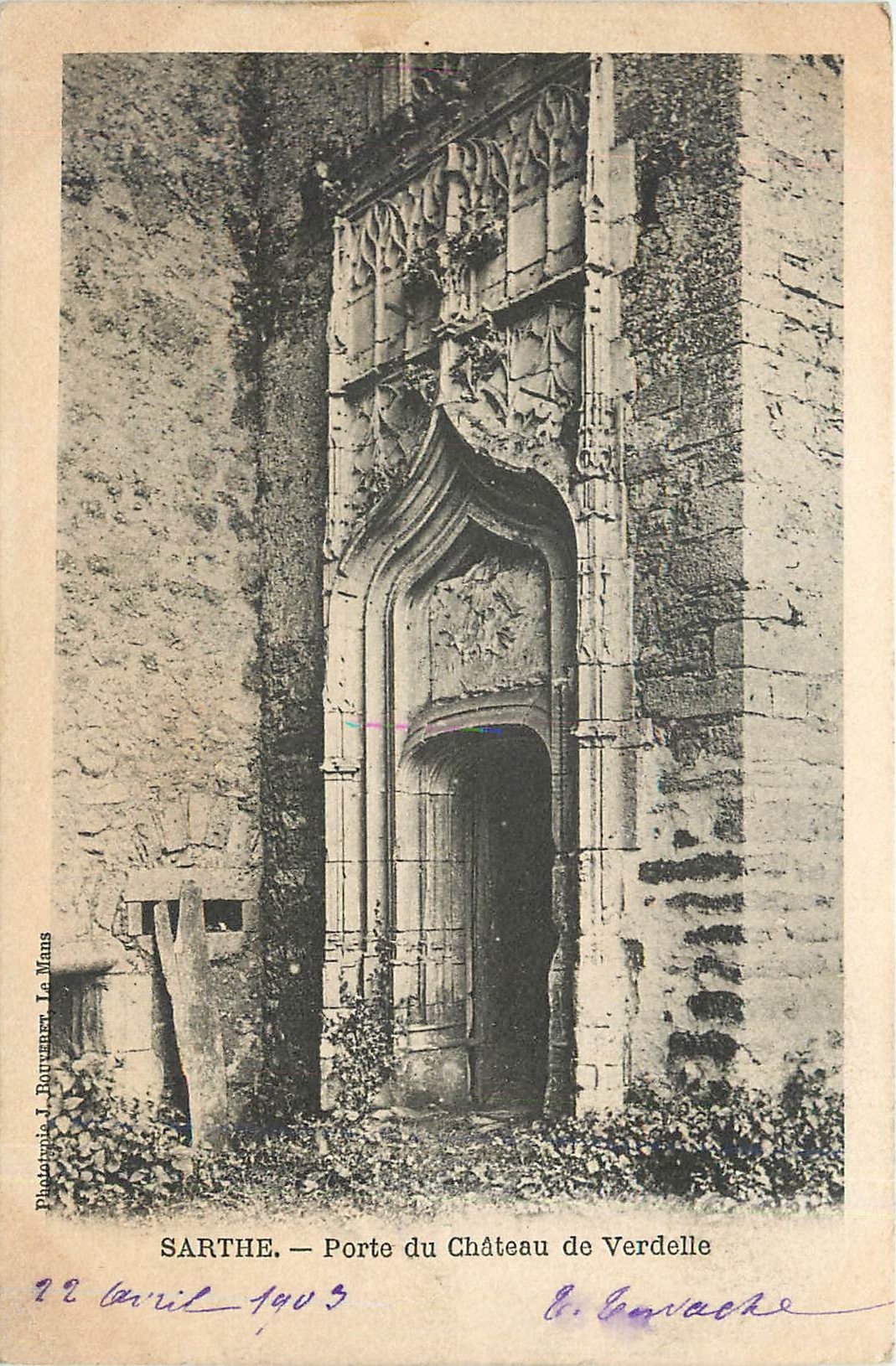 CPA Sarthe Porte du Chateau de Verdelle 