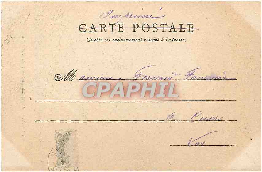 CPA Sarthe Porte du Chateau de Verdelle  — Rückseite