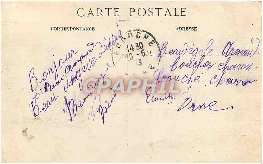 CPA Saint Calais La Tour Vieux Chateau  — Back