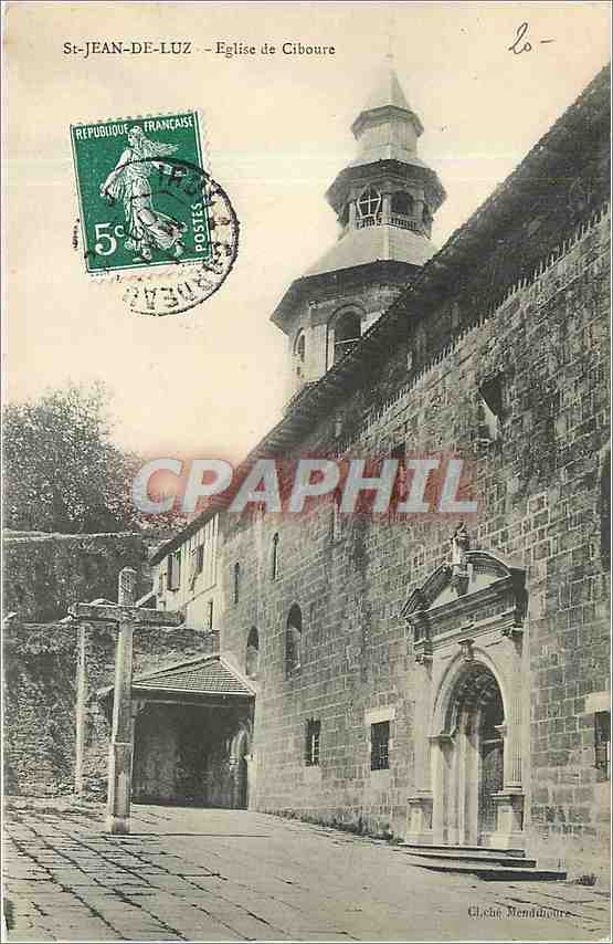 CPA St Jean de Luz Eglise de Ciboure 