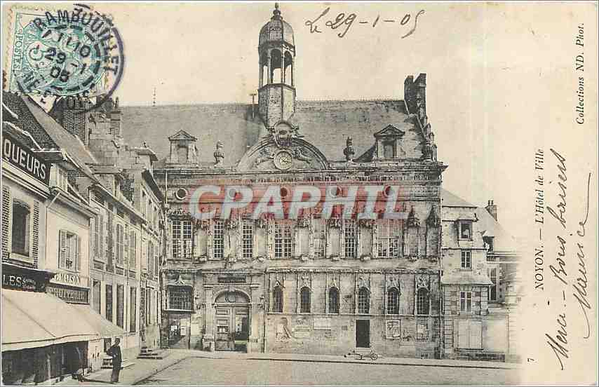 CPA Noyon L'Hotel de Ville 