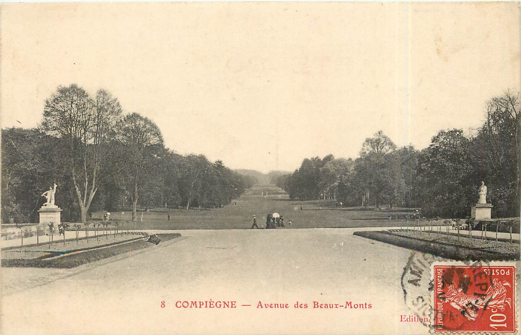 CPA Compiegne Avenue des Beaux Monts 