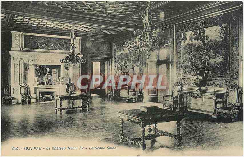 CPA Pau Le Chateau Henri IV Le Grand Salon 
