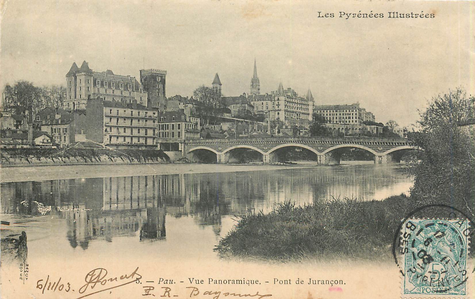 Pau — Vue Panoramique — Pont de Jurançon — Les Pyrénées Illustrées