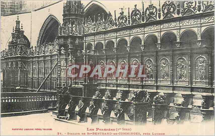 CPA Stalles de St Bertrand de Comminges pres Luchon 