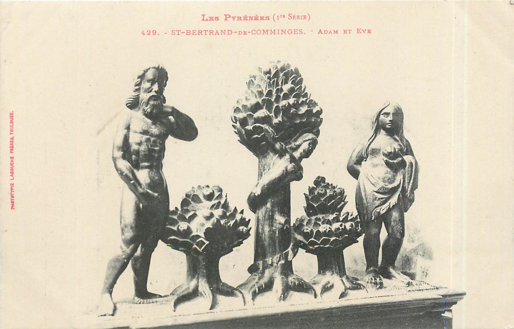 CPA St Bertrand de Comminges Adam et Eve 