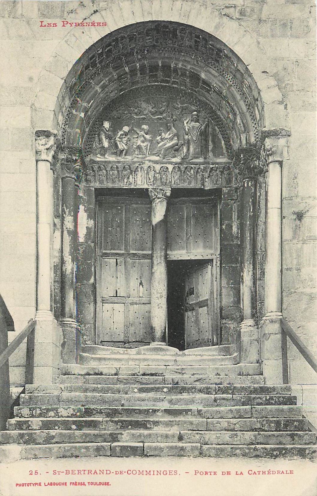 St-Bertrand-de-Comminges — Porte de la cathédrale — Phototype Labouche Frères, Toulouse