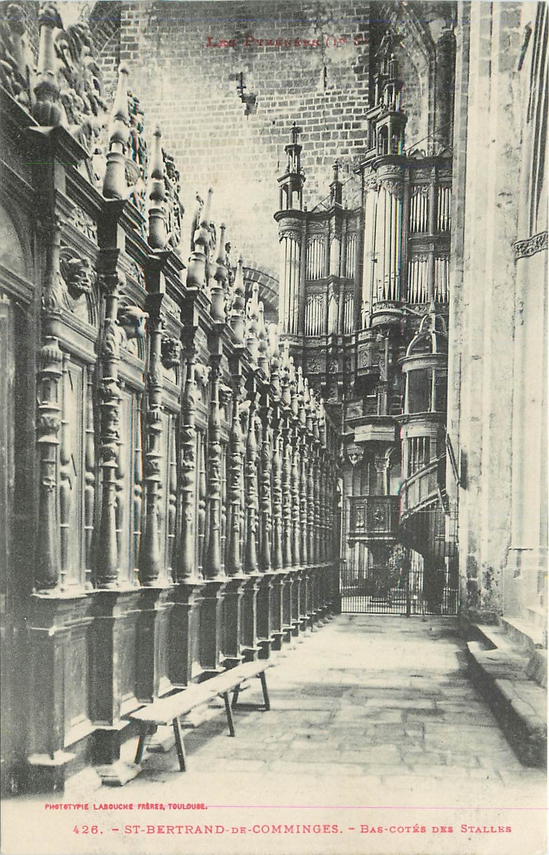 CPA St Bertrand de Comminges Bas cotes des Stalles Orgue