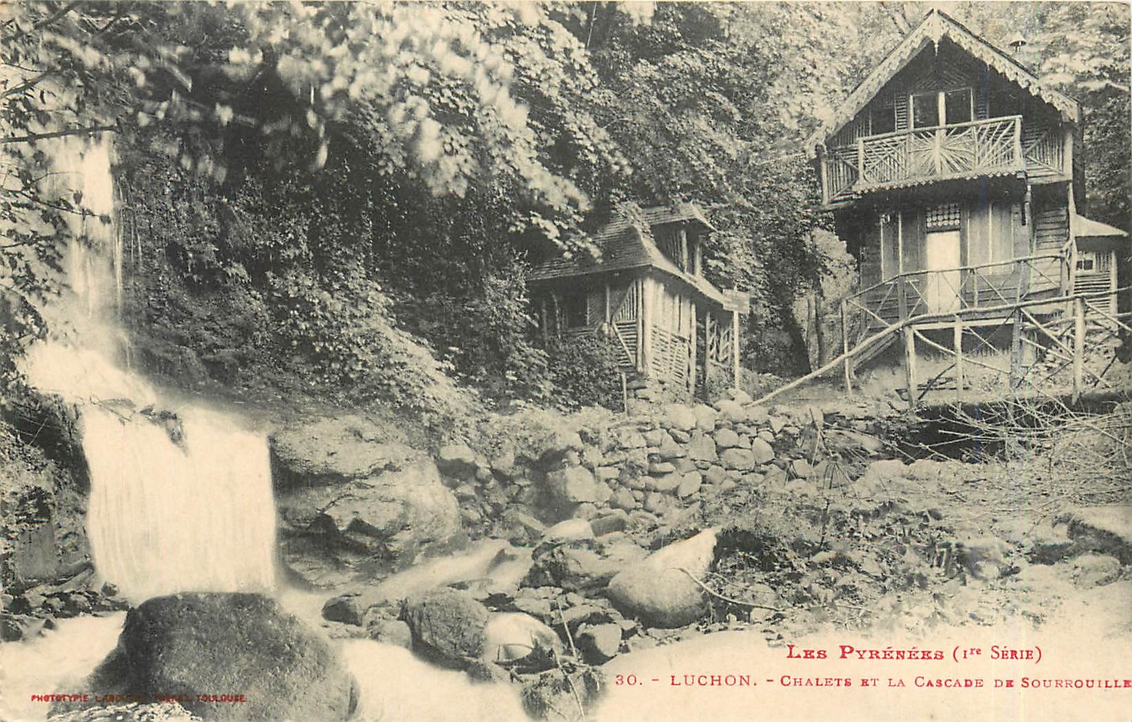 CPA Luchon Chalets et la Cascade 