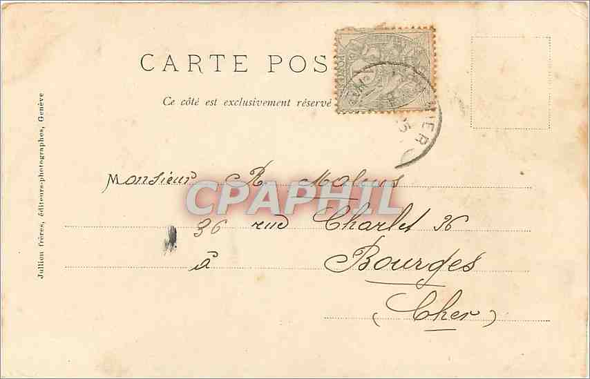 CPA Pont de la Caille Hte Savoie  — Rückseite