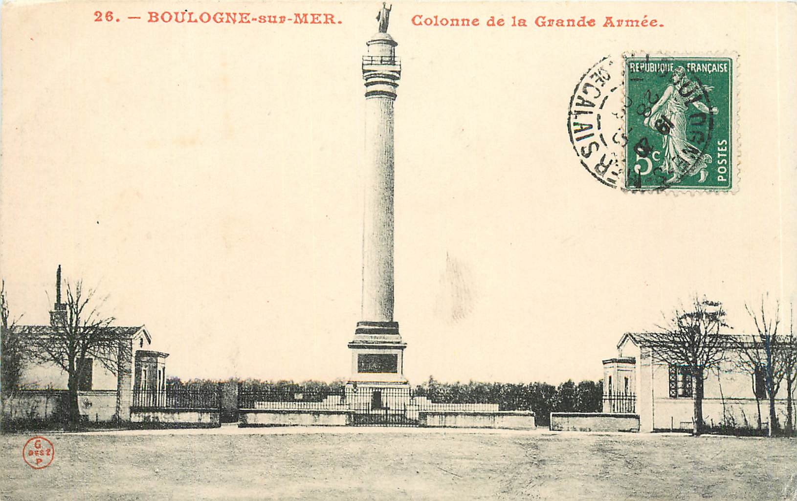 Boulogne-sur-Mer — Colonne de la Grande Armée — Éditeur : C. Desz — N° 26