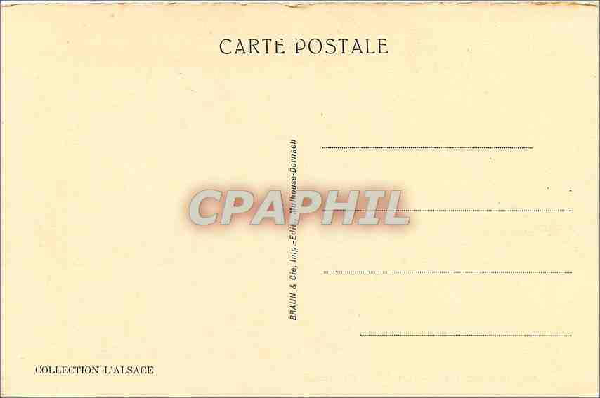CPA Mulhouse L'Hotel de Ville  — Rückseite